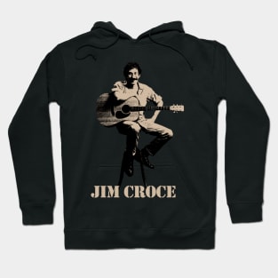 jim croce (black cream) Hoodie